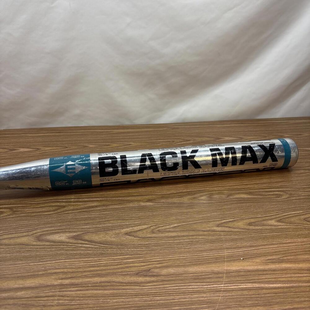 Easton 2 1/4" Black Max Softball Bat MDL S9 3428 33 in 28 oz Alloy